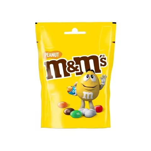 M&M'S Milk Chocolate Peanuts Candy, 3.95 oz (112g) Bag