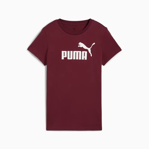 Puma Essentials No. 1 Logo Heather Tee - Ruby Shimmer