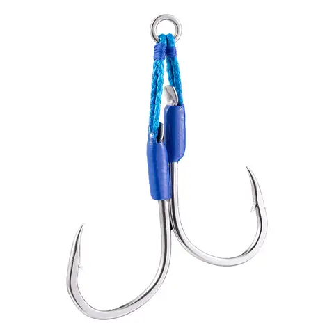ECOODA Cyan blue fishing hook fast light hook high quality