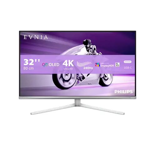 Philips Evnia 32M2N8900AM - 32-inch UHD OLED Gaming Monitor, 240 Hz, 0.03 ms, HDR400, FreeSync Premium Pro, G-Sync Compatible