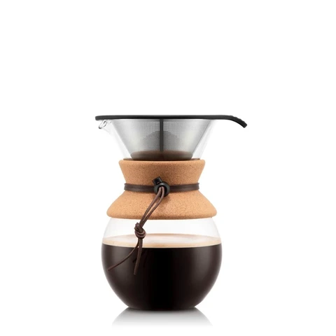 BODUM POUR OVER Kaffeebereiter mit Permanentfilter 1L