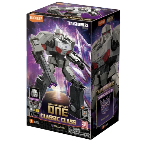 Blokees Transformers Classic-Klasse 12 zusammenbaubare Megatron-Figur (Version aus dem ONE-Film) mit leuchtenden Augen und Brust