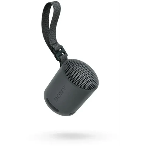 Sony SRS-XB100 - Kabellos Bluetooth, tragbar, leicht, kompakt, Outdoor-, Reise-Lautsprecher, robust IP67 wasserdicht und staubdicht, 16 Std. Akku, Tragegurt, Freisprechen, Neues Modell, Schwarz