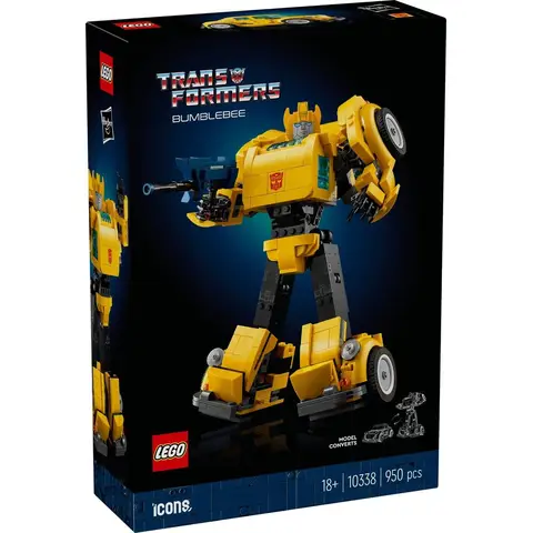 LEGO iconen Transformers Bumblebee bouwset - 10338, 950 stuks