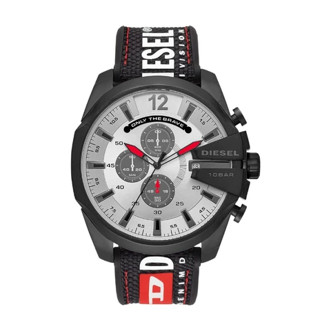 Diesel DZ4512 Mega Chief Chronograph Rubber Strap Watch