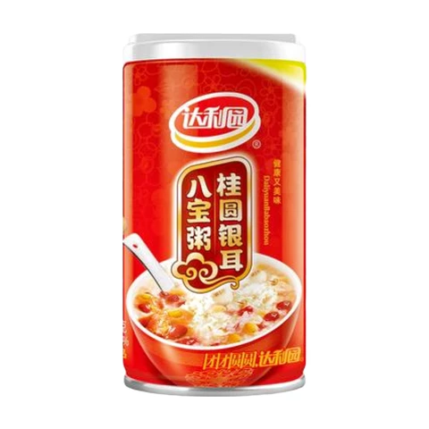 Bouillie aux Huit Trésors Daliyuan au Longane et à la Trémelle 360g/Boîte