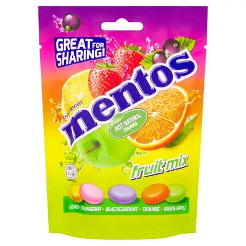 Mentos Fruit Bags 140g
