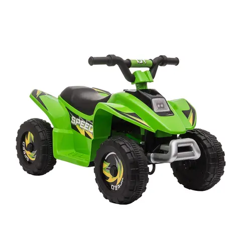 HOMCOM 6V Kids Electric Ride on Car All Terrain Vehicle Toy Quad Bike w/ Forward Reverse Functions Toddlers for 18-36 Months 