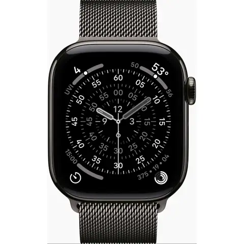 APPLE Watch Series 11 GPS + Cellular 42mm Slate Titanium Case with Slate Milanese Loop
