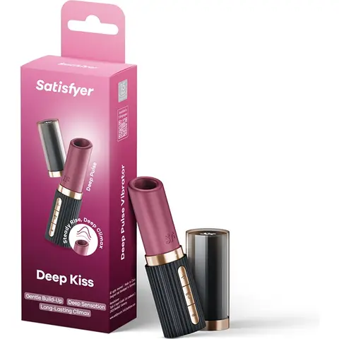 Satisfyer Deep Kissing Vibrator | Vrouwelijke seksspeeltjes | Diepe pulsatie | Clitoris stimulatie voor vrouwen | Vrouwelijke gezondheidstool | 3x10 programma's