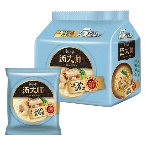 Master Kong Kangshifu Master Soup Instant Noodles 112g*5 Broth Pork Ribs