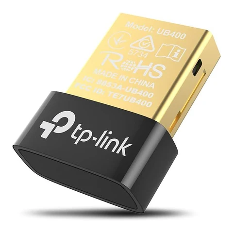 TP-Link UB400 Nano Bluetooth 4.0 USB-Dongle-Adapter für Computer, Laptop, Kopfhörer, Lautsprecher, Tastatur, kompatibel mit Windows 11, 10, 8, 8.1, 7, XP, Schwarz