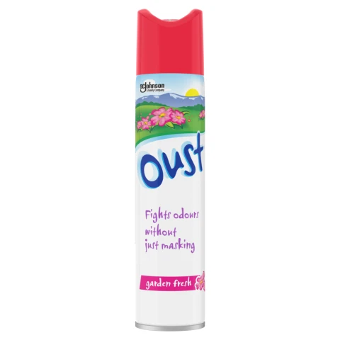 Oust Odour Eliminator Aerosol Garden Fresh Air Freshener, 300ml