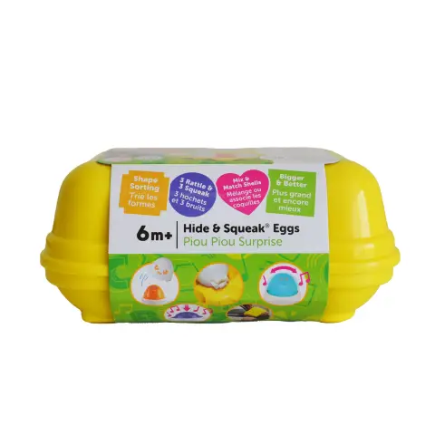 Tomy Toomies Hide and Squeak Eggs