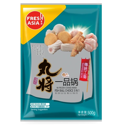 WJ Mixed Fish Ball Choice 5 in 1 500g/Beutel 丸将一品锅 500g/Beutel