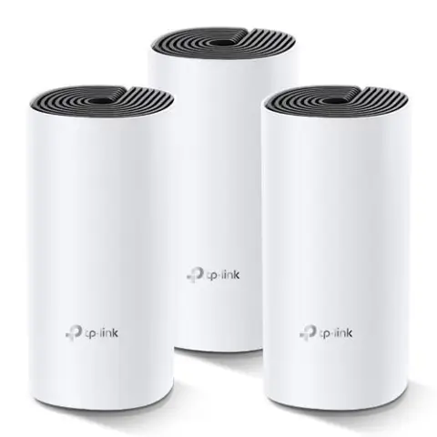 TP-Link Deco M4 (3-pack) Dual-band (2.4 GHz / 5 GHz) Wi-Fi 5 (802.11ac) with 2 Ethernet Ports