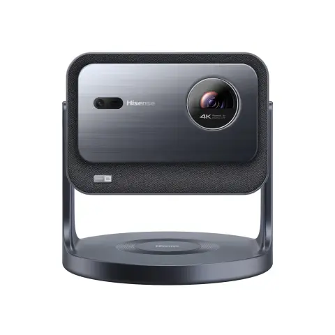 Hisense C2 Smart Mini-Projektor 4K UHD RGB Laser (65-300 Zoll), Dolby Vision, HDR, JBL Lautsprecher, 2000 ANSI Lumen, Spielmodus, Neigungsständer
