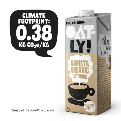 Oatly Barista Oat Drink Organic - 1L