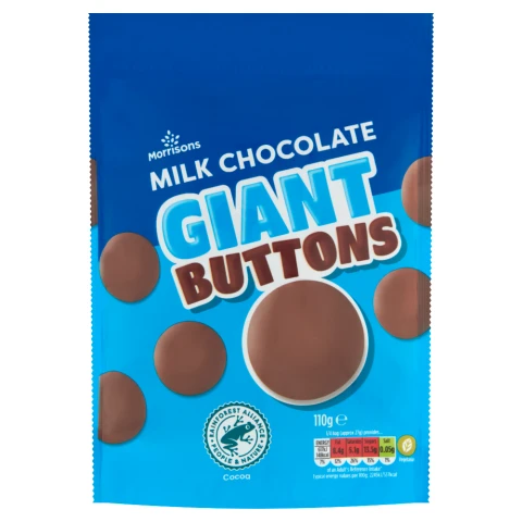 Morrisons Giant Milk Buttons 110g