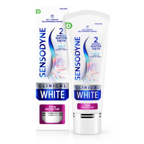 Sensodyne Clinical White Stain Protector Whitening Toothpaste, 75ml