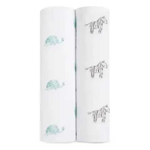 aden + anais™ Boutique Cotton Muslin Swaddles 2 Pack Animal Kingdom