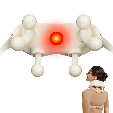 SKG HS500-2 Appareil de massage pour le cou et les épaules Rotation, pétrissage et moxibustion à lumière rouge Cadeau pour l'être aimé