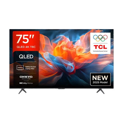 TCL 75T8C 75 Zoll  144Hz Gaming TV QLED 4K UHD HDR 10+