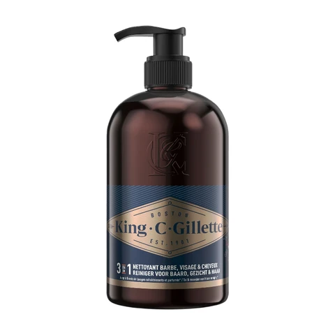 KING C. GILLETTE - Nettoyant Visage et Barbe - 350ml