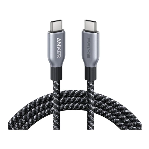 Anker Prime Câble USB-C vers USB-C tressé recyclé, 240 W, 180 cm