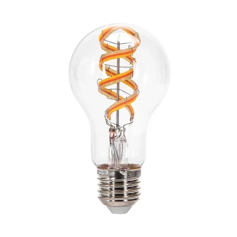 Aigostar Bluetooth Mesh Version/Smart Filament-Glühbirne/A60/E27/4.9W/RGBW/Klar