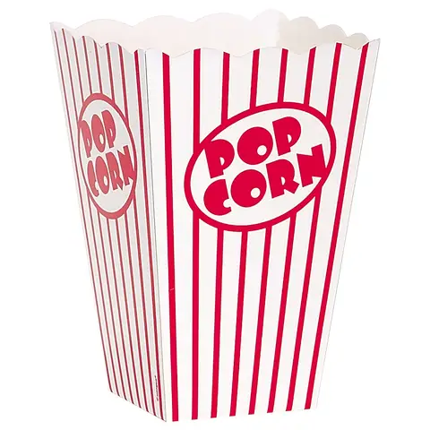 Unique Party Popcorn Boxes, 10 Pack