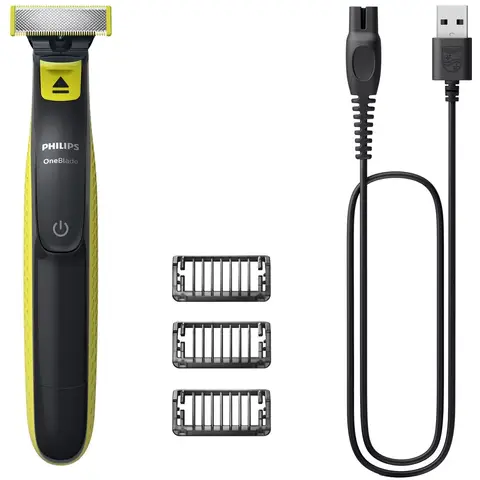 Philips OneBlade Face QP2724/10 - Baardtrimmer - Trimmer, Scheerapparaat en Styler in 1 - 3 Trim-opz