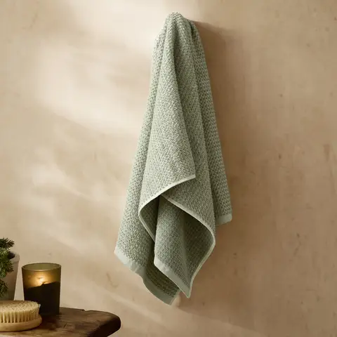 Yard Hand Towel Hebden Waffle Bay Green 50x100cm