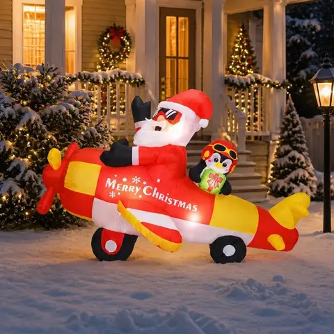 Aufblasbarer Weihnachtsmann für draußen