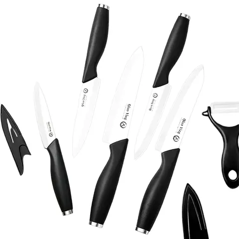 Plys Ceramic Knife Set (5 knives + peeler) Knife Set Kitchen Knife Set