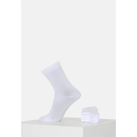 Resteröds Bambussocken 5er-Pack, Weiß 40-45