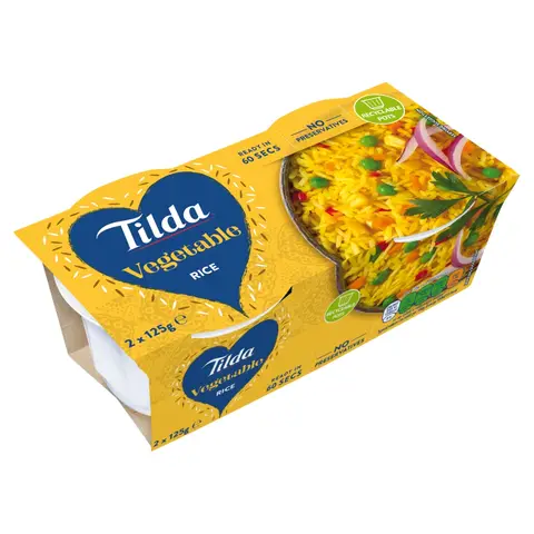 Tilda Pots Vegetable Long Grain Rice 250g