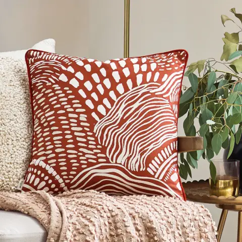 Hoem Cushion Nola Square Chestnut 45x45cm