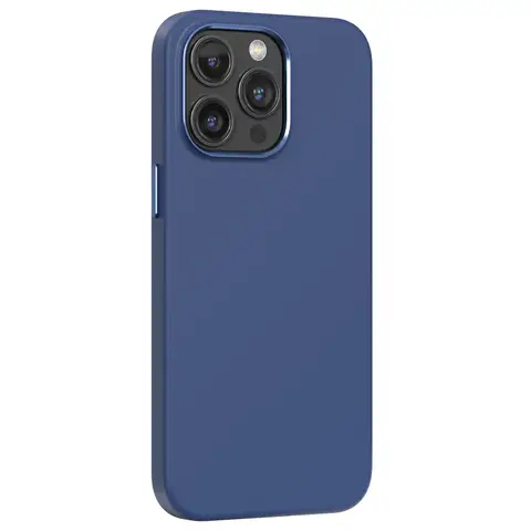 COMMA Nature Series Magnetic Silicone Phone Case - iPhone15 Plus - Blue