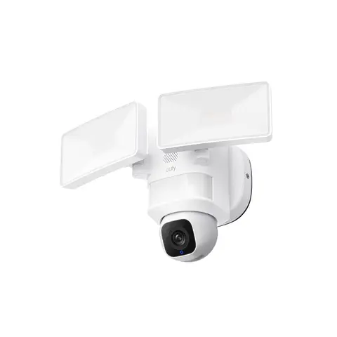 eufy Security Floodlight Camera E30, 2K HD 360° Surveillance, AI Detection with Auto-Tracking, 2000 Lumen LED floodlights, Full-color Vision, IP65 Weatherproof