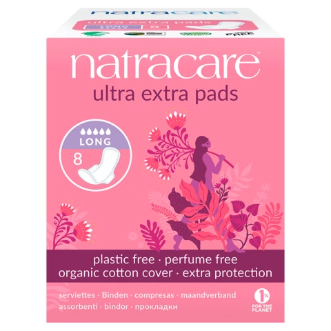 Natracare 8 Long Ultra Extra Pads