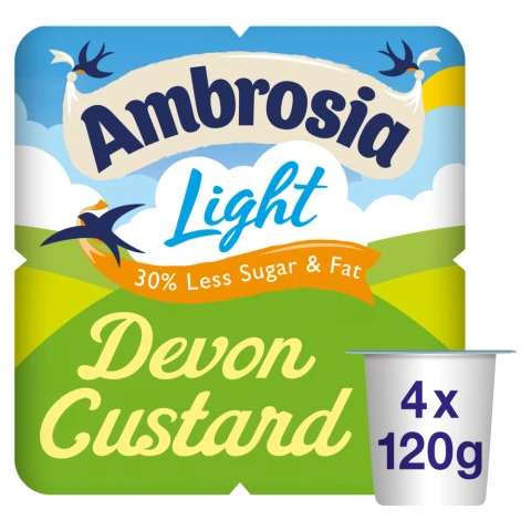 Ambrosia Light Custard Pot 4 Pack 480g