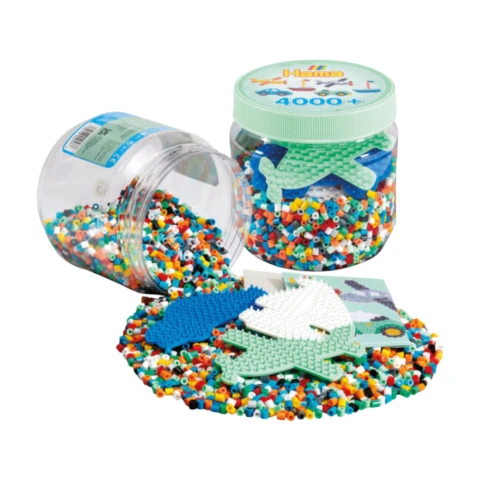 Hama Midi Beads 4000pcs and 3 Pegboards 