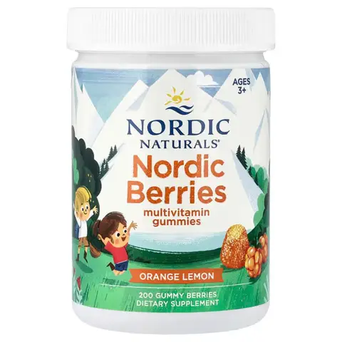 Nordic Naturals Nordic Berries Multivitamin, Original Flavor - 200 Gummies berries