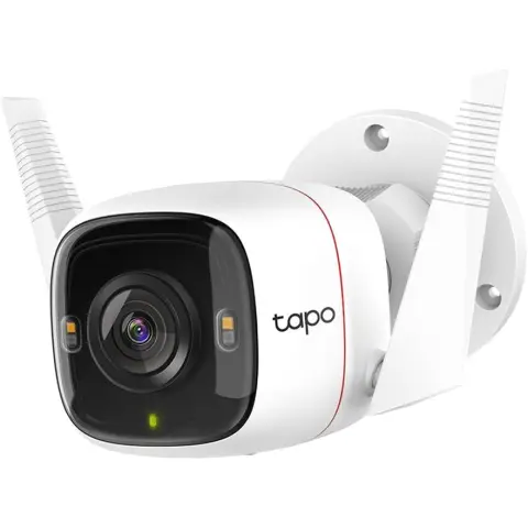 Tapo TP-Link C320WS Überwachungskamera Außen, WLAN IP Kamera, 4MP Hochauflösung, 30m Vollfarb-Nachtsicht, Bewegungserkennung, IP66 wasserdicht, Alarmmeldung,Zwei Wege Audio, Weiss, 1 Stück