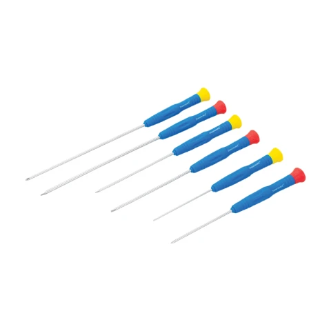 Silverline Extra-Long Precision Screwdriver Set 6pce