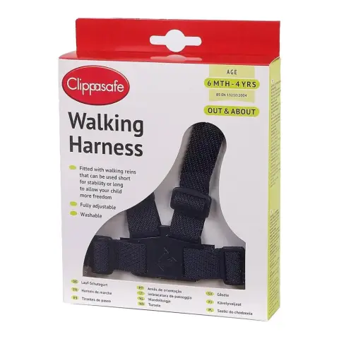 Clippasafe Walking Harness and Reins 6+ Months Navy