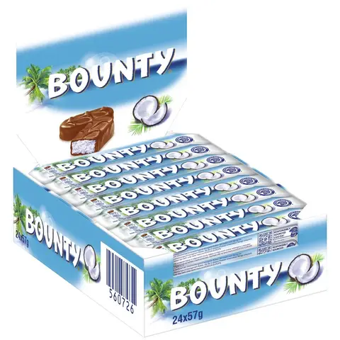 Bounty Kokos Schokoriegel Vorratspack 24 × 57 g