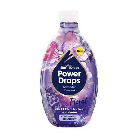 Stardrops Power Drops Concentrated Surface Floor Disinfectant Lavender Dreams, 250ml