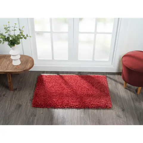 My Flair Teppich "My Shaggy" rechteckig weinrot 90 x 60 cm